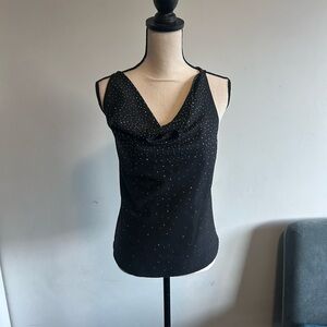 Guess Sparkly Black Sleeveless Top